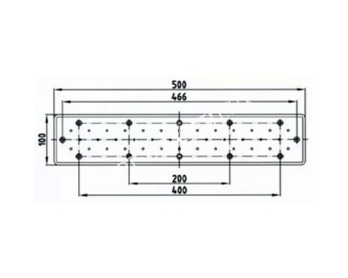 Аэромассажное плато Fitstar 8795020, 500х100 мм