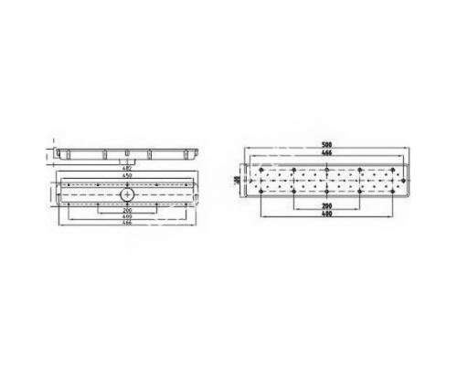 Закладной короб Fitstar 8795050 air-bubble, для плато 8795020, 8790020, выход 63 мм