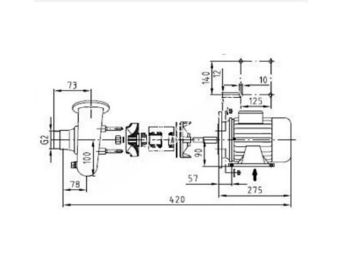 Насос Fitstar 7751050 для бассейна (220/380В, 45м3/ч, 2.2Квт)