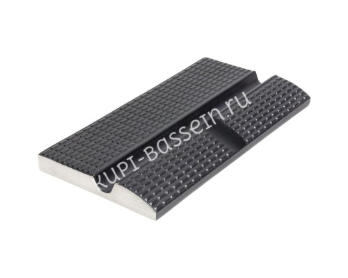Поручень бортовой с водостоком SertekPool 12.5х25 антрацит 