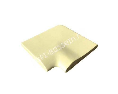 Поручень бортовой с водостоком SertekPool 12.5х25 антрацит 