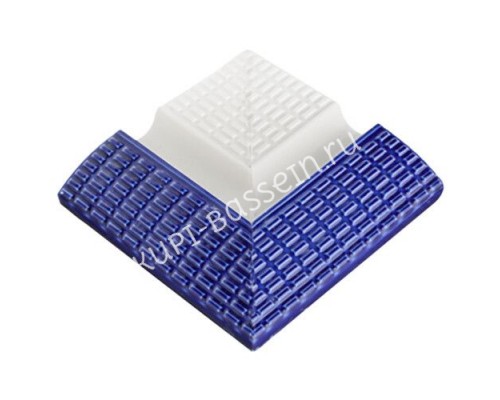 Угол бортового поручня внешний SertekPool 12х12 кобальт