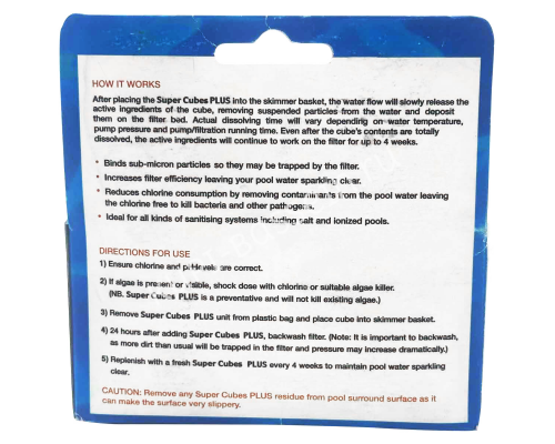 Флокулянт в гелевых блоках Melpool Super Cubes, 4x75 г