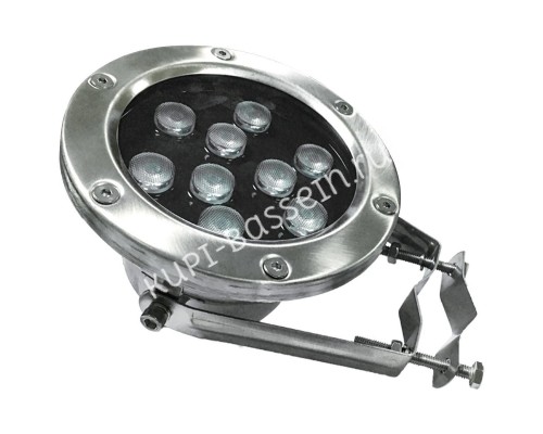 Прожектор для фонтана AquaViva LED 9W RGB для бассейна IP68 Прожектор для фонтана AquaViva LED 9W RGB для бассейна IP68