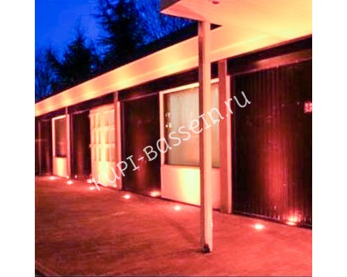 Прожектор в террасу AquaViva LED 3led 3W 12V AC/DC Белый теплый для бассейна