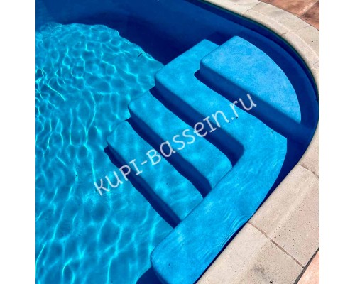 Лайнер Cefil Touch Onyx Hawai для бассейна 1.65x25м (голубой сланец)