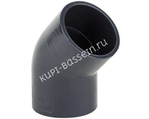 Отвод ПВХ 45°/280 мм Отвод ПВХ 45°/280 мм
