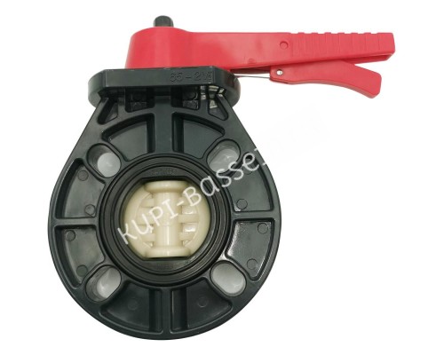 Дисковый поворотный затвор d63 с ручкой, уплотнение EPDM AQUAVIVA 