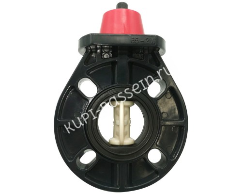 Дисковый поворотный затвор d63 с ручкой, уплотнение EPDM AQUAVIVA 