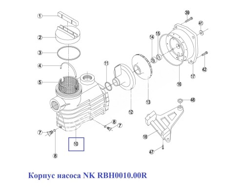 Корпус насоса NK RBH0010.00R Корпус насоса NK RBH0010.00R