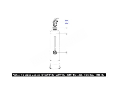 Кран шестиходовой 1'' с верх подкл Emaux HD серии MPV06 (88281403)