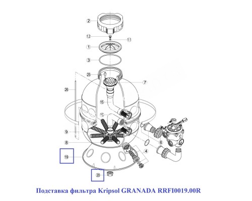 Подставка для фильтра Kripsol GRANADA RRFI0019.00R