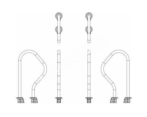 Поручень Emaux ARV (верхняя часть лестницы) AISI-304