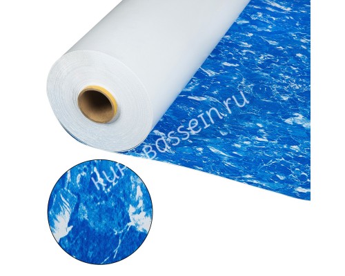 Лайнер Cefil Cyprus Darker (голубой мрамор) 1.65 х 25.2 м