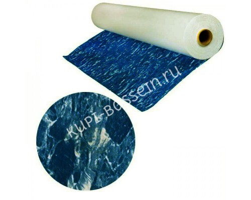 Лайнер Cefil Cyprus Darker (голубой мрамор) 1.65 х 25.2 м