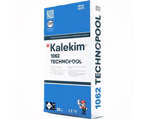 Клей для плитки с гидроизолирующими свойствами Kalekim Technopool 1062 (25 кг.) уцененный Клей для плитки с гидроизолирующими свойствами Kalekim Technopool 1062 (25 кг.) уцененный