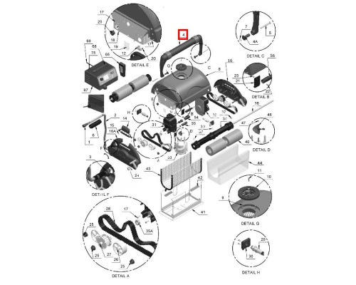 Ручка пылесоса Aquabot Magnum A10611-SP
