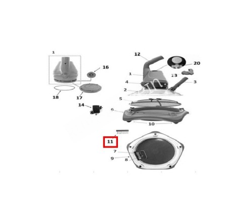 Набор щеток Kokido для EV 80 (4шт)