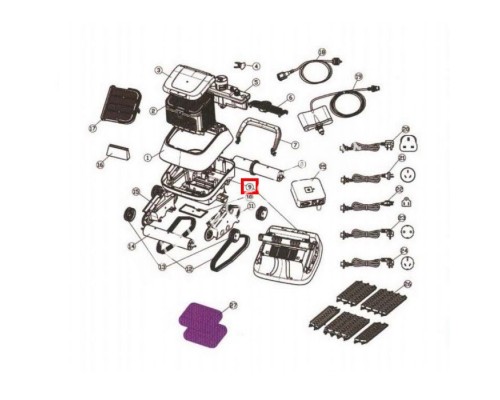 Нижнее шасси для Aquaviva (7310 Black Pearl)