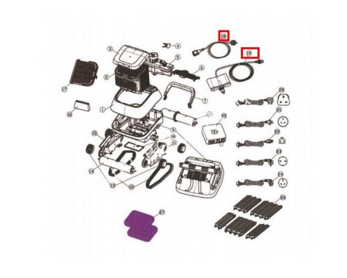 Плавающий кабель для Aquaviva Black Pearl 7310 (33110/33290)