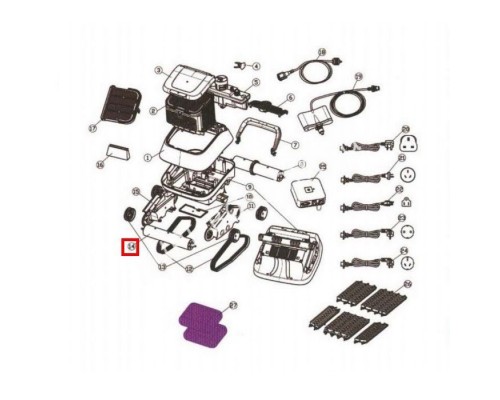 Сборная передняя цилиндрическая трубка для Aquaviva 7310 Black Pearl (71150) Сборная передняя цилиндрическая трубка для Aquaviva 7310 Black Pearl (71150)