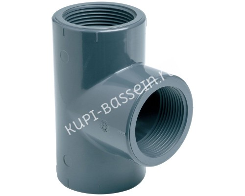 Тройник ПВХ Effast RERTIE020B 90° с внутренней резьбой, d1/2" для бассейна