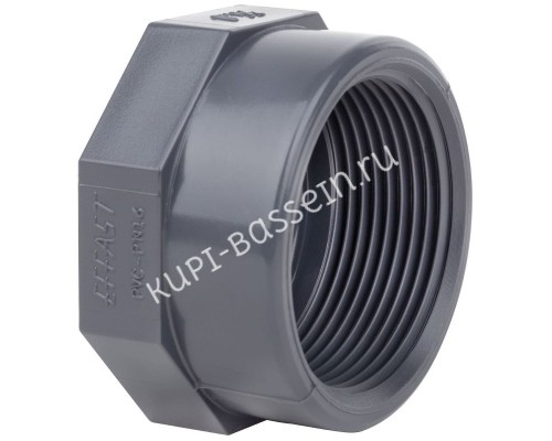 Заглушка ПВХ Era US601775 с внутренней резьбой, d75x2-1/2" для бассейна