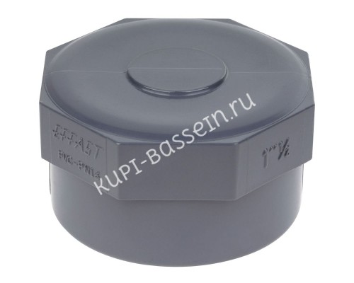 Заглушка ПВХ Era US601775 с внутренней резьбой, d75x2-1/2" для бассейна