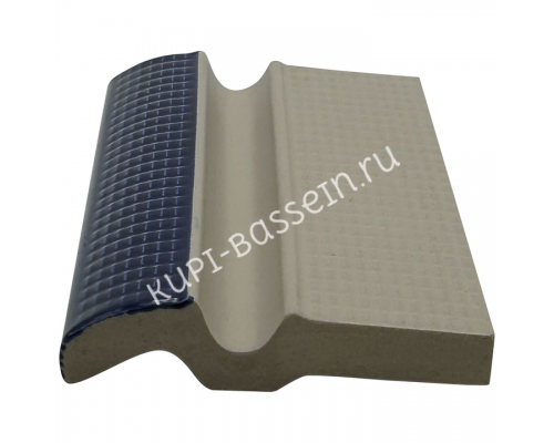 Плитка керамическая бордюрная Aquaviva с поручнем, 240х115х30 мм