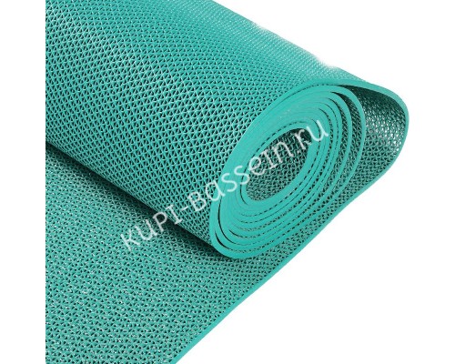 Противоскользящий ПВХ настил AquaViva зеленый, толщиной 5 мм (2,6 кг\м2, 0,9х15 м)