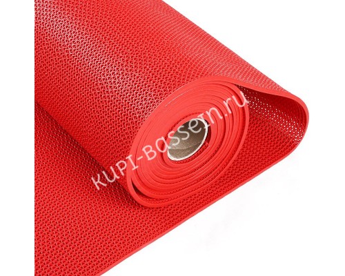 Противоскользящий ПВХ настил AquaViva красный, толщиной 5 мм (2,6 кг\м2, 0,9х15 м)