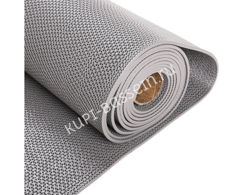 Противоскользящий ПВХ настил AquaViva серый, толщиной 5 мм (2,6 кг\м2, 0,9х15 м)