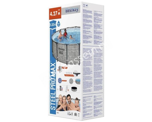 Каркасный бассейн Bestway Steel Pro 5619D (427х122, фильтр, лестница) Каркасный бассейн Bestway Steel Pro 5619D (427х122, фильтр, лестница)