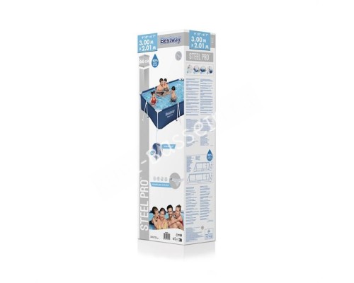 Каркасный бассейн Bestway Steel Pro 56404 (300х201х66см) без Ф/У Каркасный бассейн Bestway Steel Pro 56404 (300х201х66см) без Ф/У