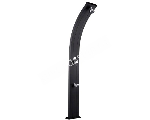 Душ солнечный AquaViva Spring 25л Antracite, Алюминиевый с мойкой для ног для бассейна