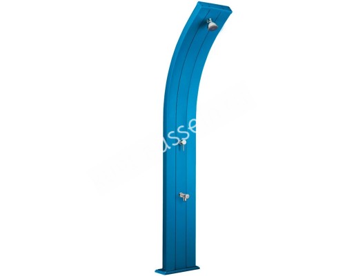 Душ солнечный AquaViva Dada 30л Light Blue, Алюминиевый с мойкой для ног для бассейна
