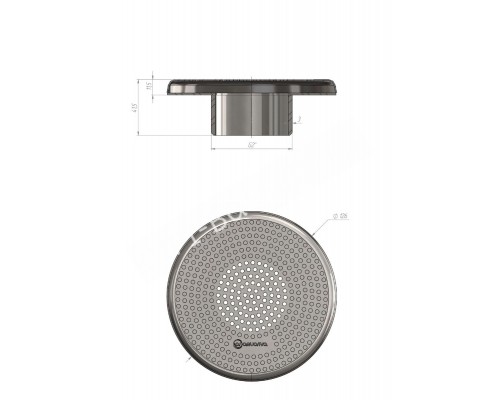 Водозабор Aquaviva 2'', 125 мм, бетон, AISI 304