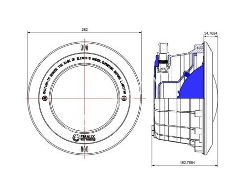 Корпус прожектора Aquaviva PAR56 NP300-S S/S накладка
