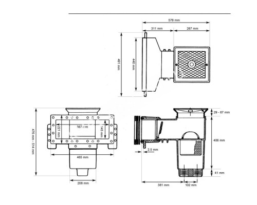 Скиммер Hayward SP1085 AutoSkim Wide лайнер для бассейна Скиммер Hayward SP1085 AutoSkim Wide лайнер для бассейна
