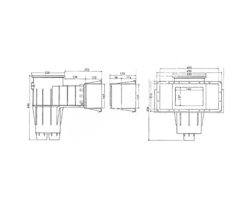 Скиммер Hayward 3118 PREMIUM Wide бетон для бассейна