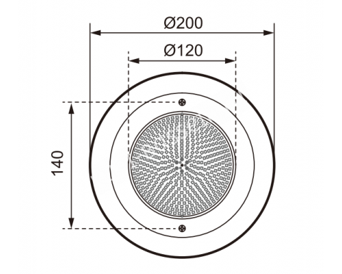 Прожектор светодиодный AquaViva HJ-WM-SS200FGV для бассейна 18W RGB