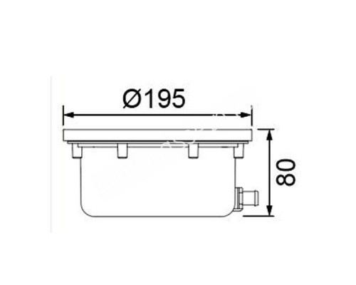 Прожектор светодиодный AquaViva HJ-RV-SS195S, 10W NW для бассейна
