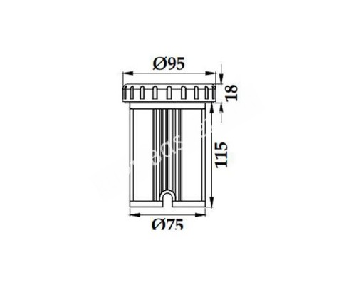 Прожектор светодиодный AquaViva HJ-FG-PC95H-2, 6W RGB для бассейна