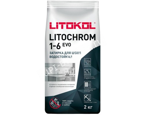 Затирочная смесь LITOCHROM 1-6 EVO LE.200 (белый) 25 кг Затирочная смесь LITOCHROM 1-6 EVO LE.200 (белый) 25 кг