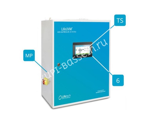 Ультрафиолетовая установка LIfetech Clear 196м3, DN200, 4kw, 8000h