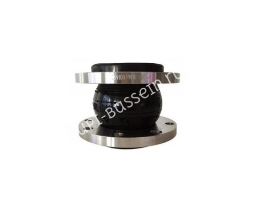 Сильфонный компенсатор EPDM  d160 фланцы (SS304 сталь)