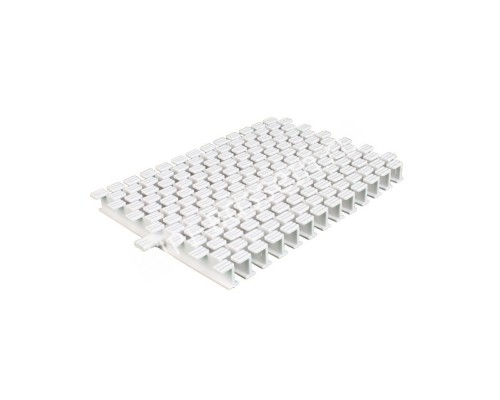 Переливная решетка 1-е. соед. AquaViva 195*25mm Square 48 шт/1м. пог