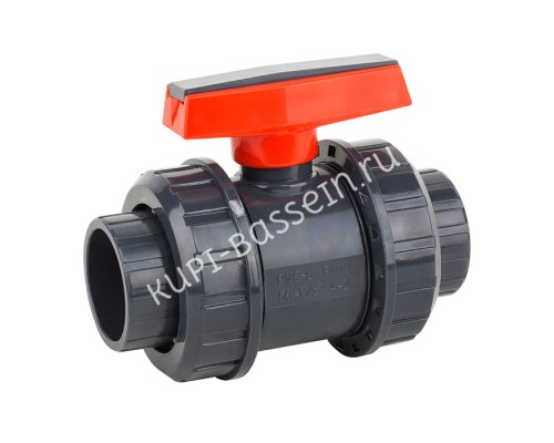 Шаровый кран ПВХ 1,0 МПа d_ 40, UTB01040 Шаровый кран ПВХ 1,0 МПа d_ 40, UTB01040
