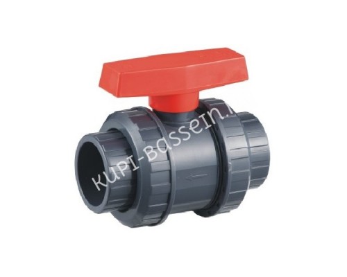 Шаровый кран ПВХ 1,0 МПа d_40, UTB03040 Шаровый кран ПВХ 1,0 МПа d_40, UTB03040