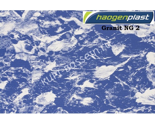 Пленка ПВХ 1,65х25,00м Haogenplast, Granit NG 2, темный гранит для бассейна